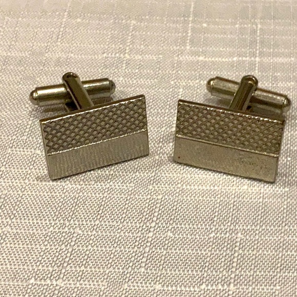 5/$25 Chrome cufflinks. 1950s. Rockabilly Perfect like new. Unsigned. - Picture 1 of 2